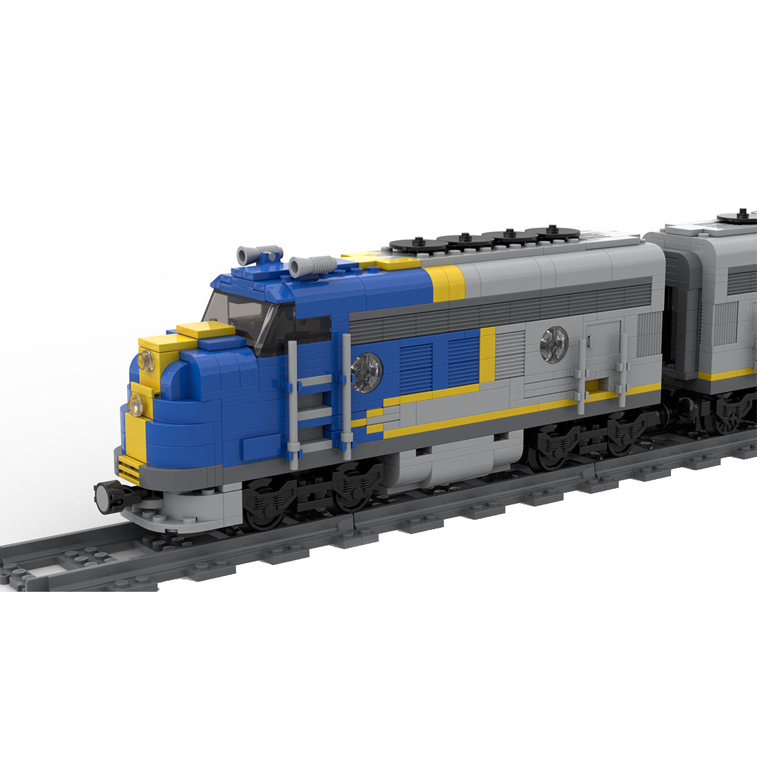 Santa Fe Super Chief Blue Locomotive Train