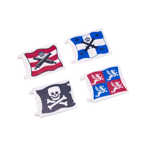 Square 6x4 Double-sided Flags Building Blocks Part