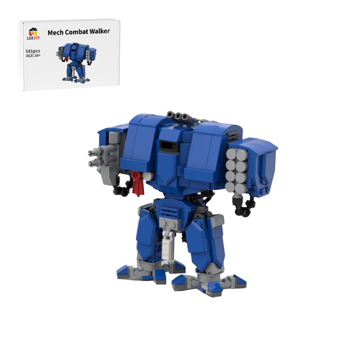 Mech Combat Walker Building Blocks - LesDiy - 