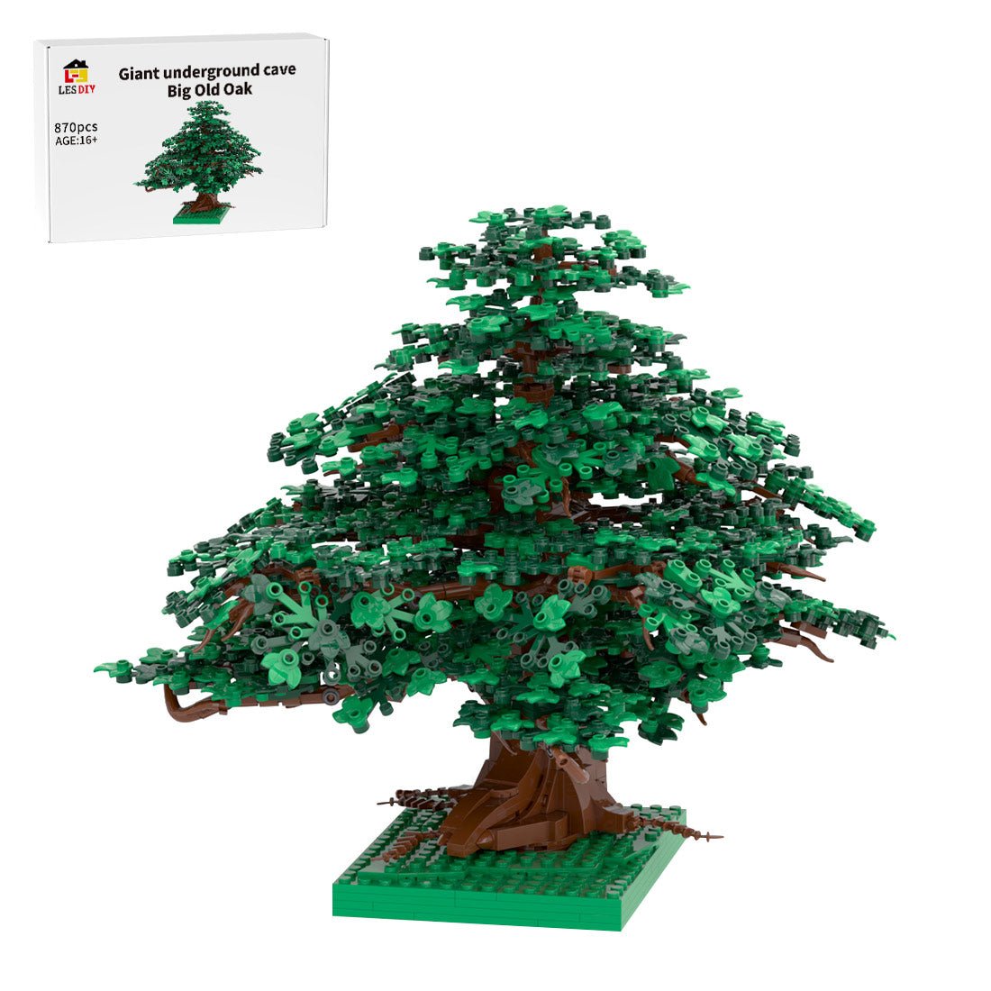 Medieval Cavern Dwelling Old Tree Modular 2 Building Blocks - LesDiy - Building Blocks