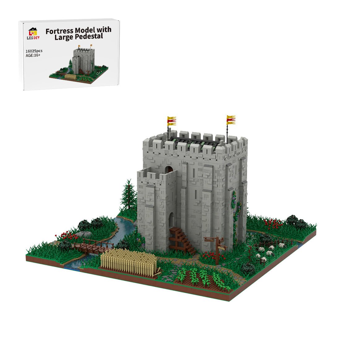 Medieval Great Base Norman Fortress Building Blocks | LesDiy