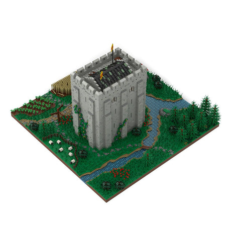 Medieval Great Base Norman Fortress Building Blocks - LesDiy - 