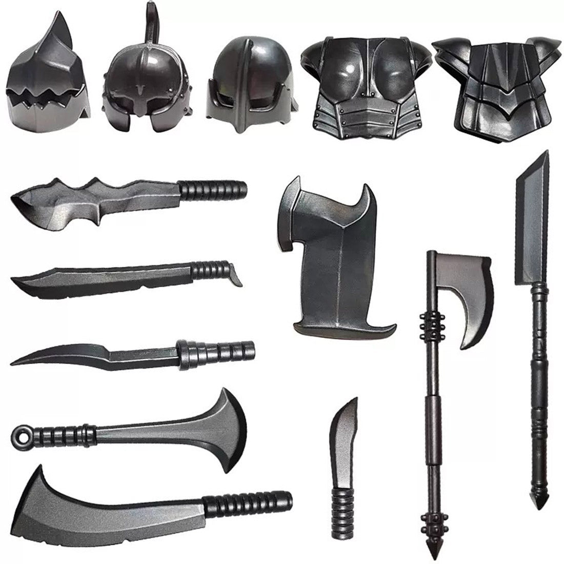 Medieval Orc Arms and Armor Building Blocks Accessories | LesDiy