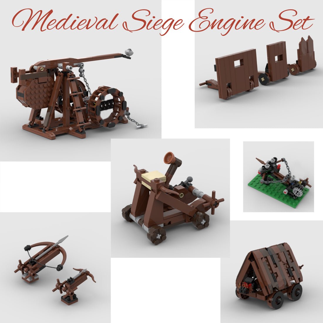 Medieval Siege Equipment Building Blocks - LesDiy - 