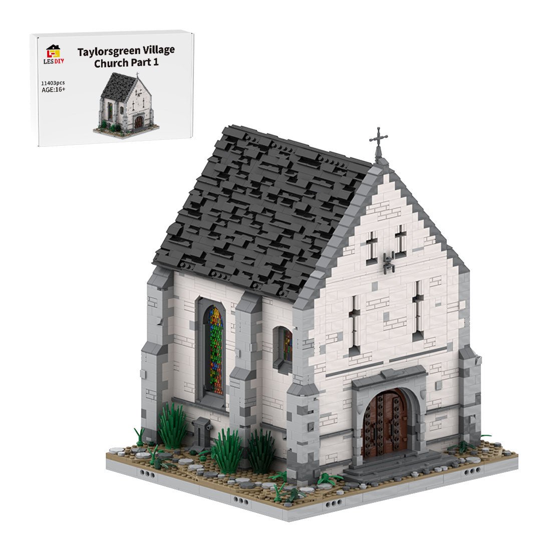 Medieval Taylorsgreen Village Church Part 1 Building Blocks | LesDiy