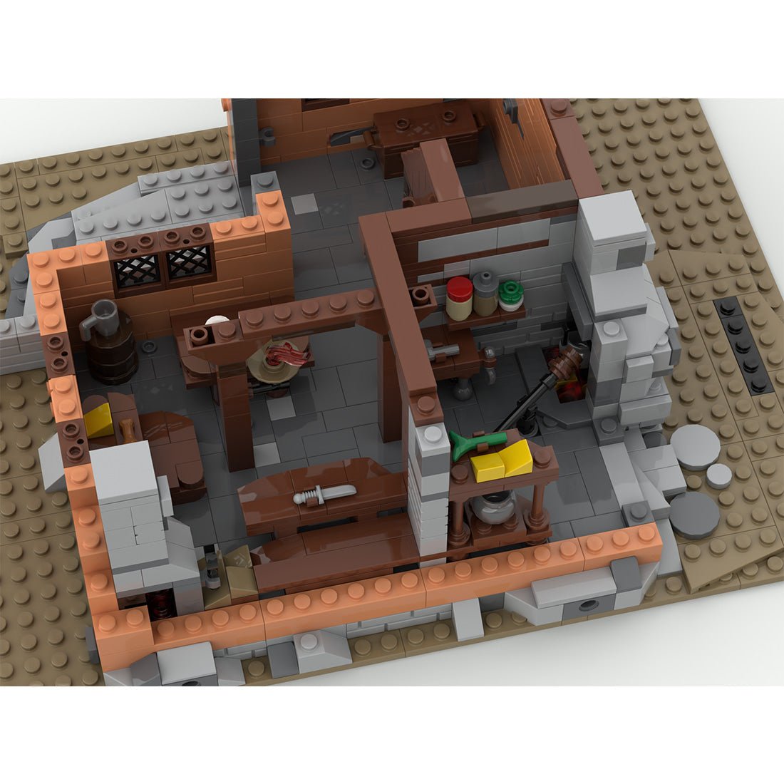 Medieval Taylorsgreen Village Tavern Inn Assembly Toy Building Blocks - LesDiy - Building Blocks