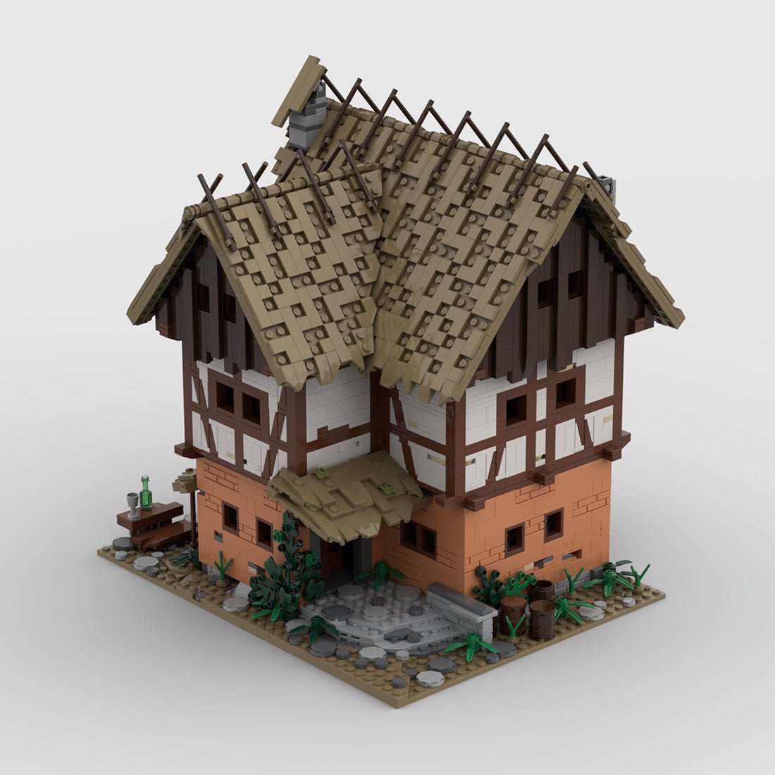 Medieval Taylorsgreen Village Tavern Inn Assembly Toy Building Blocks - LesDiy - Building Blocks