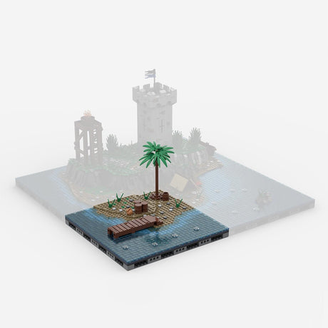 Medieval Watchtower Brick Kit, CA - 001 Coastal Modular Building Blocks - LesDiy - Building Blocks - 