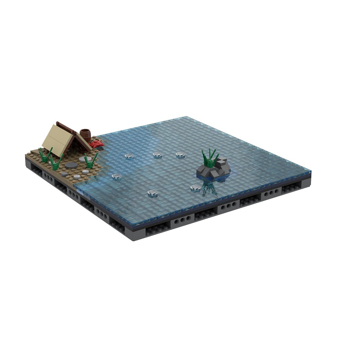 Medieval Watchtower Brick Kit, CA - 002 Coastal Modular Building Blocks - LesDiy - Building Blocks - 