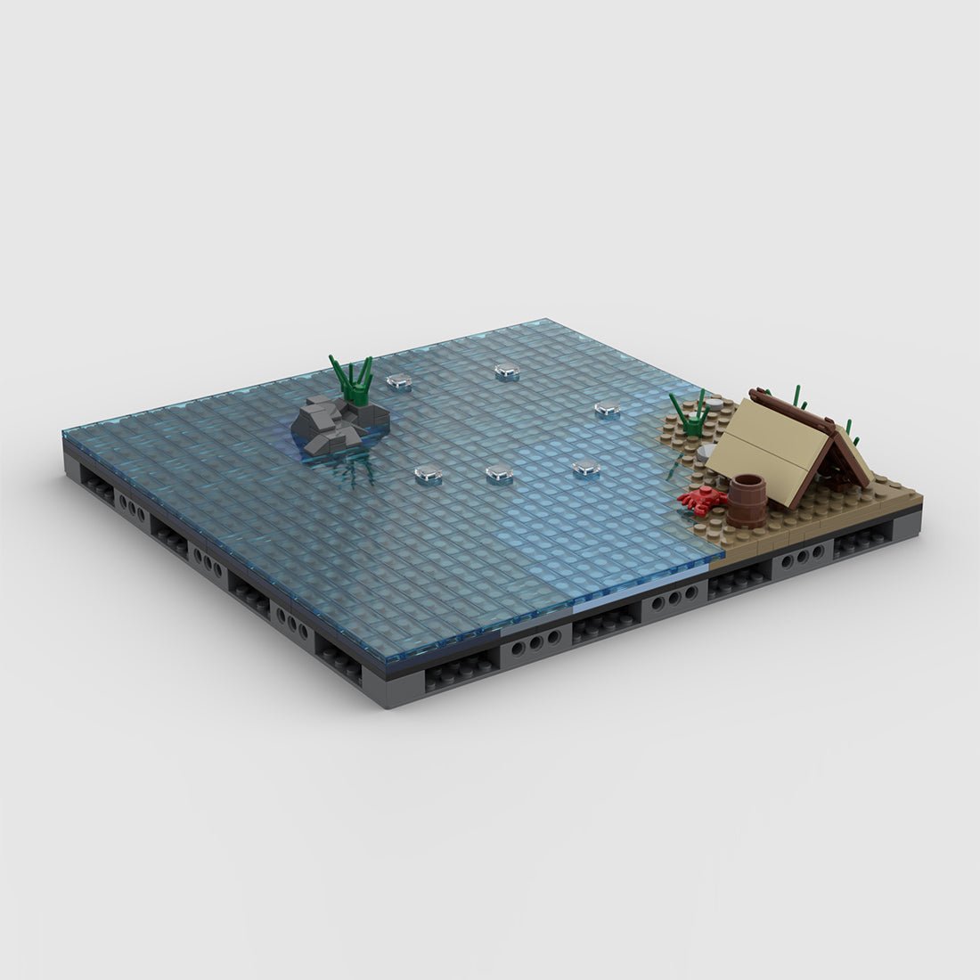 Medieval Watchtower Brick Kit, CA - 002 Coastal Modular Building Blocks - LesDiy - Building Blocks - 