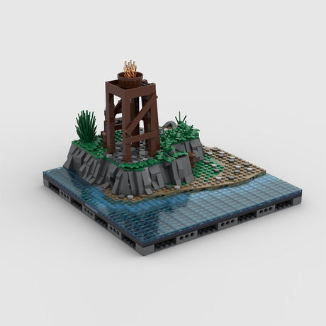 Medieval Watchtower Brick Kit, MA - 001 Signalfire Building Blocks - LesDiy - Building Blocks - 