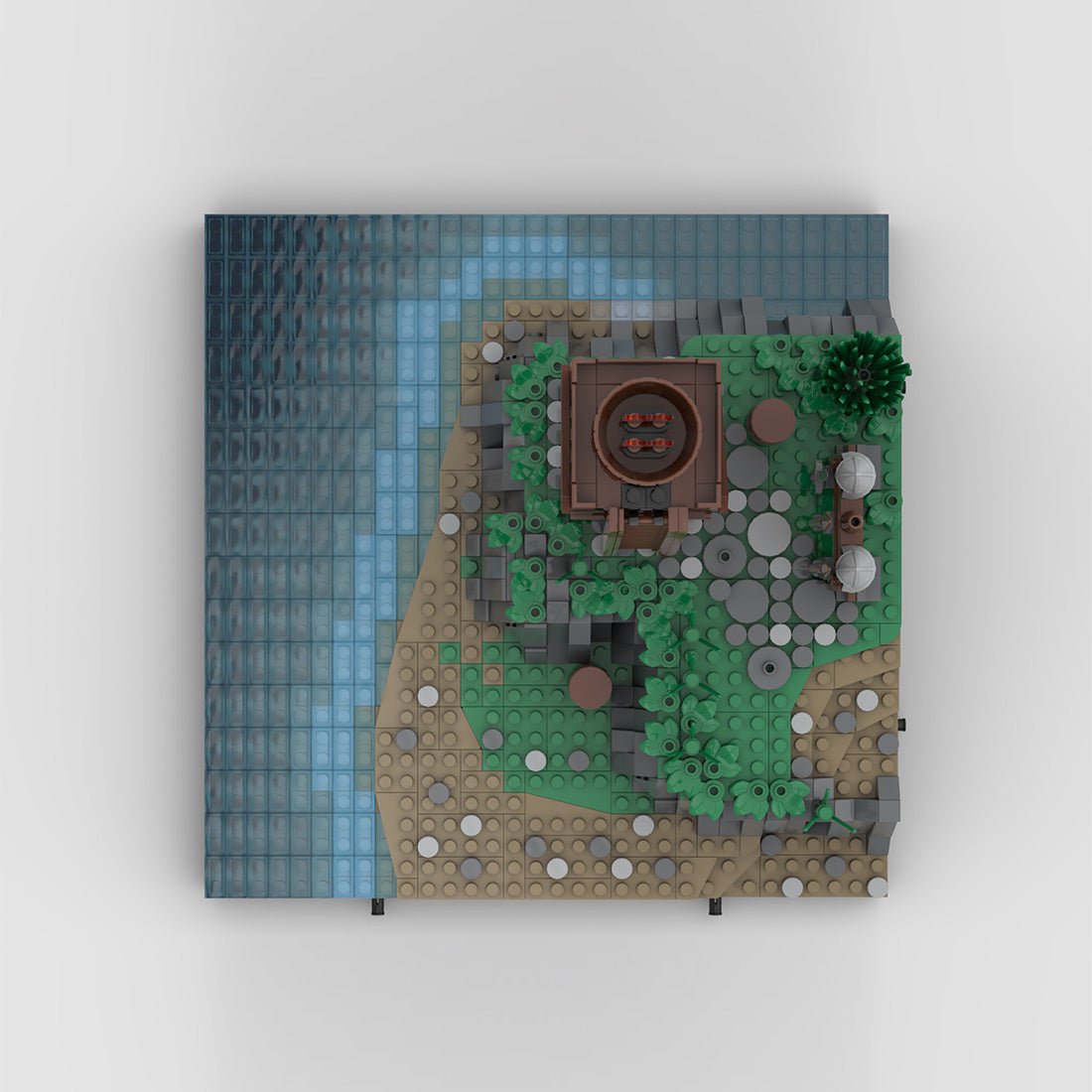 Medieval Watchtower Brick Kit, MA - 001 Signalfire Building Blocks - LesDiy - Building Blocks - 