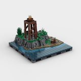Medieval Watchtower Brick Kit, PA - 001 Signalfire Building Blocks - LesDiy - Building Blocks - 