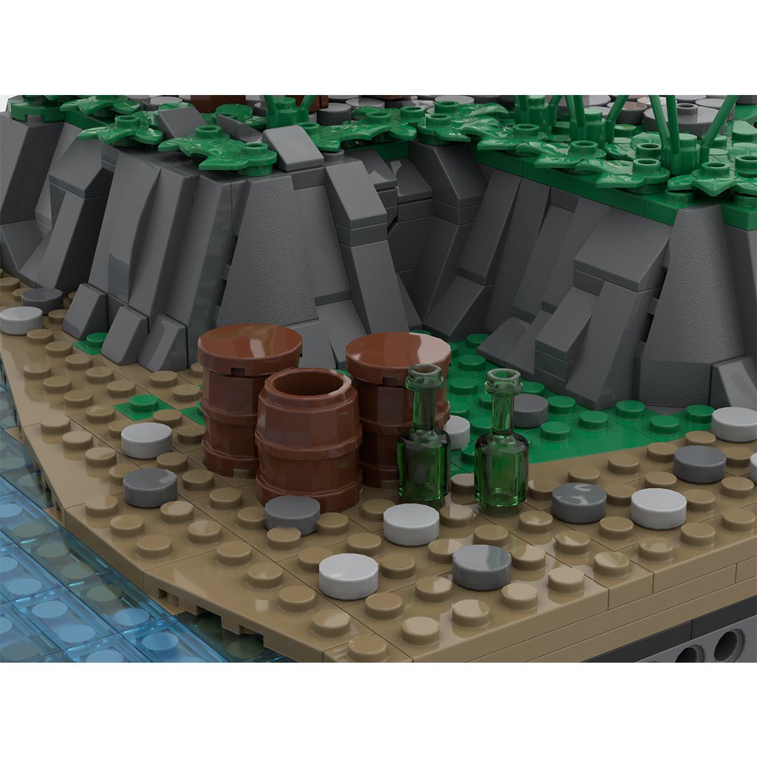 Medieval Watchtower Brick Kit, PA - 001 Signalfire Building Blocks - LesDiy - Building Blocks - 