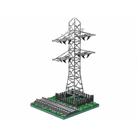 MILS High-Voltage Transmission Tower Building Blocks-LesDiy-MOC-