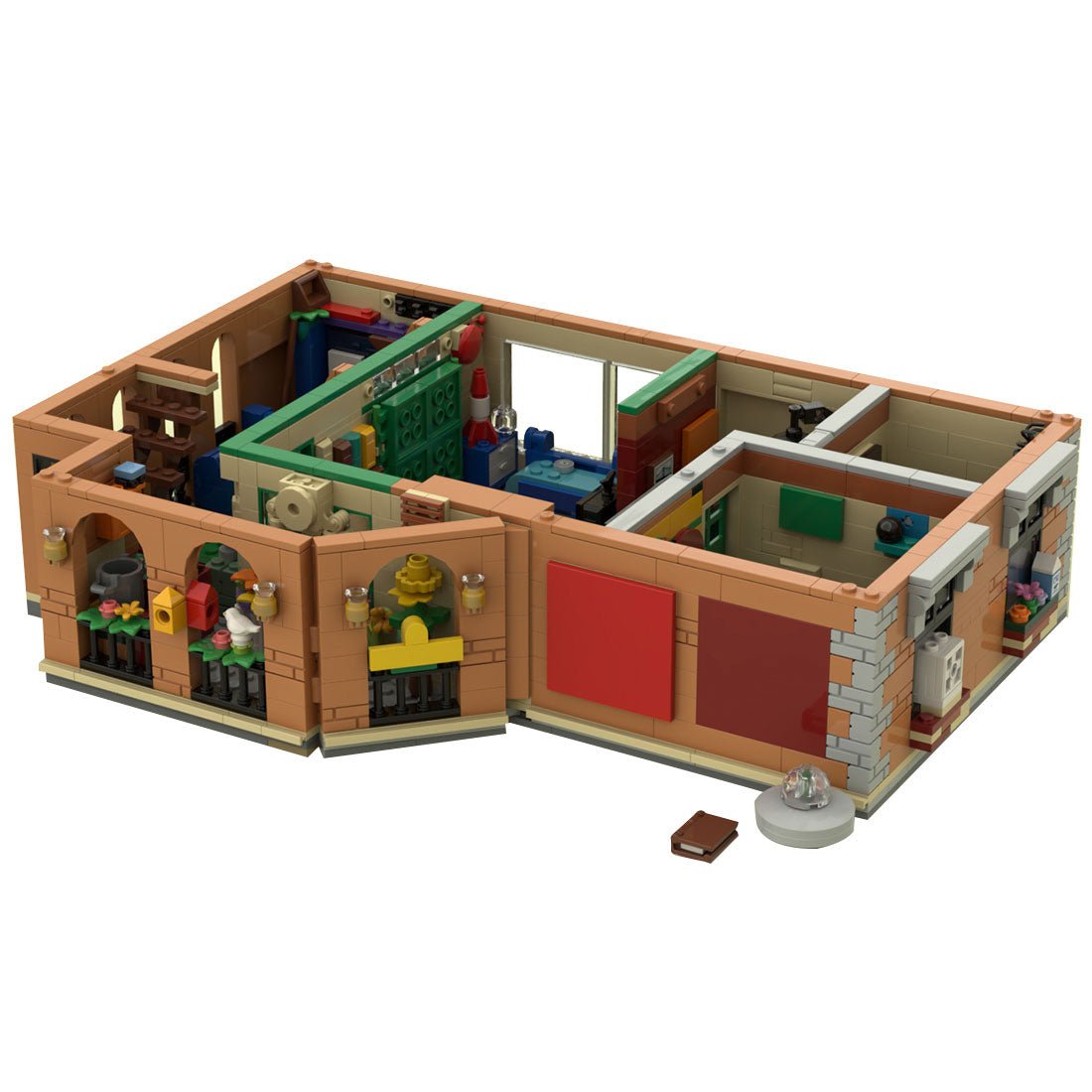 MOC - 100761 Sitcomplex - Sesame Street Daycare Building Blocks - LesDiy - 