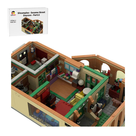 MOC - 100761 Sitcomplex - Sesame Street Daycare Building Blocks - LesDiy - 