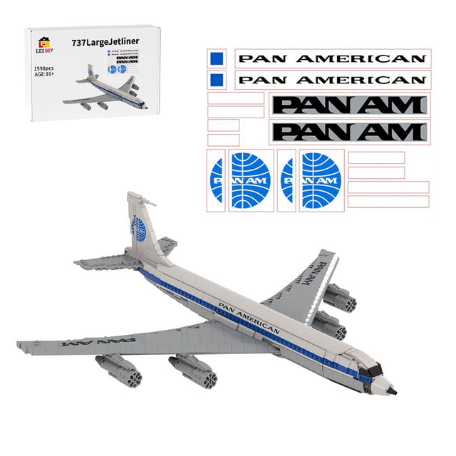 MOC - 103406 Boeing 707 - Pan Am Building Blocks - LesDiy - Building Blocks