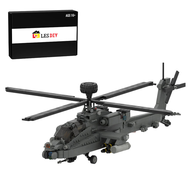 MOC-104169 AH-64 Apache Attack Helicopter Building Blocks-LesDiy-MOC-