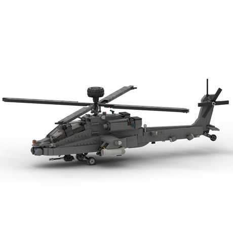 MOC-104169 AH-64 Apache Attack Helicopter Building Blocks-LesDiy-MOC-