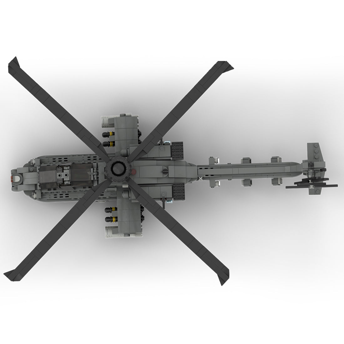 MOC-104169 AH-64 Apache Attack Helicopter Building Blocks-LesDiy-MOC-