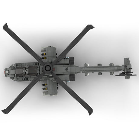 MOC-104169 AH-64 Apache Attack Helicopter Building Blocks-LesDiy-MOC-