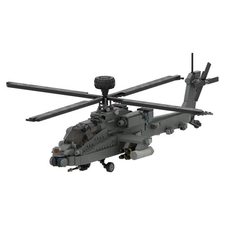 MOC-104169 AH-64 Apache Attack Helicopter Building Blocks-LesDiy-MOC-