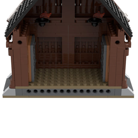 MOC - 104429 The Viking God House Medieval Building Blocks - LesDiy - 
