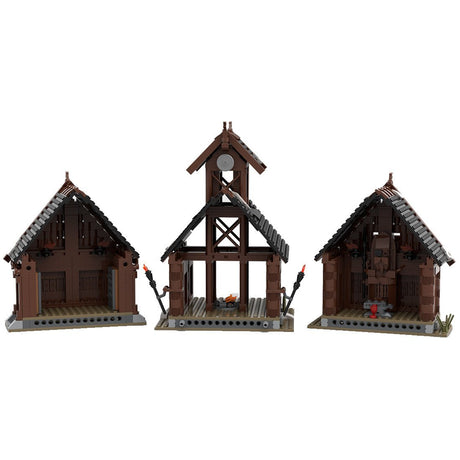 MOC - 104429 The Viking God House Medieval Building Blocks - LesDiy - 