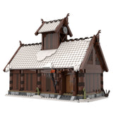 MOC - 104429 Winter Viking God House Building Blocks - LesDiy