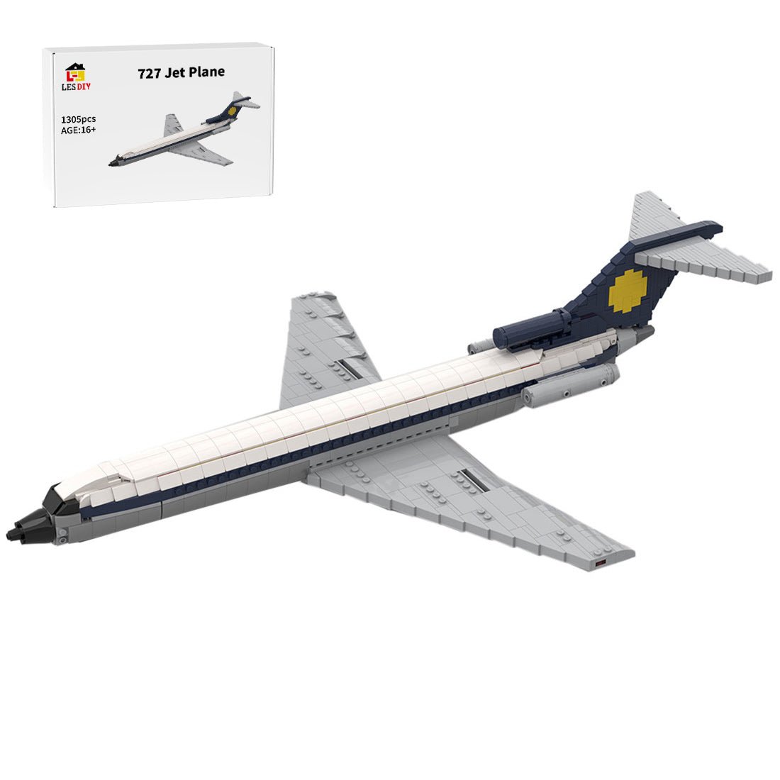 MOC - 108472 727 Jet Plane - LesDiy - 