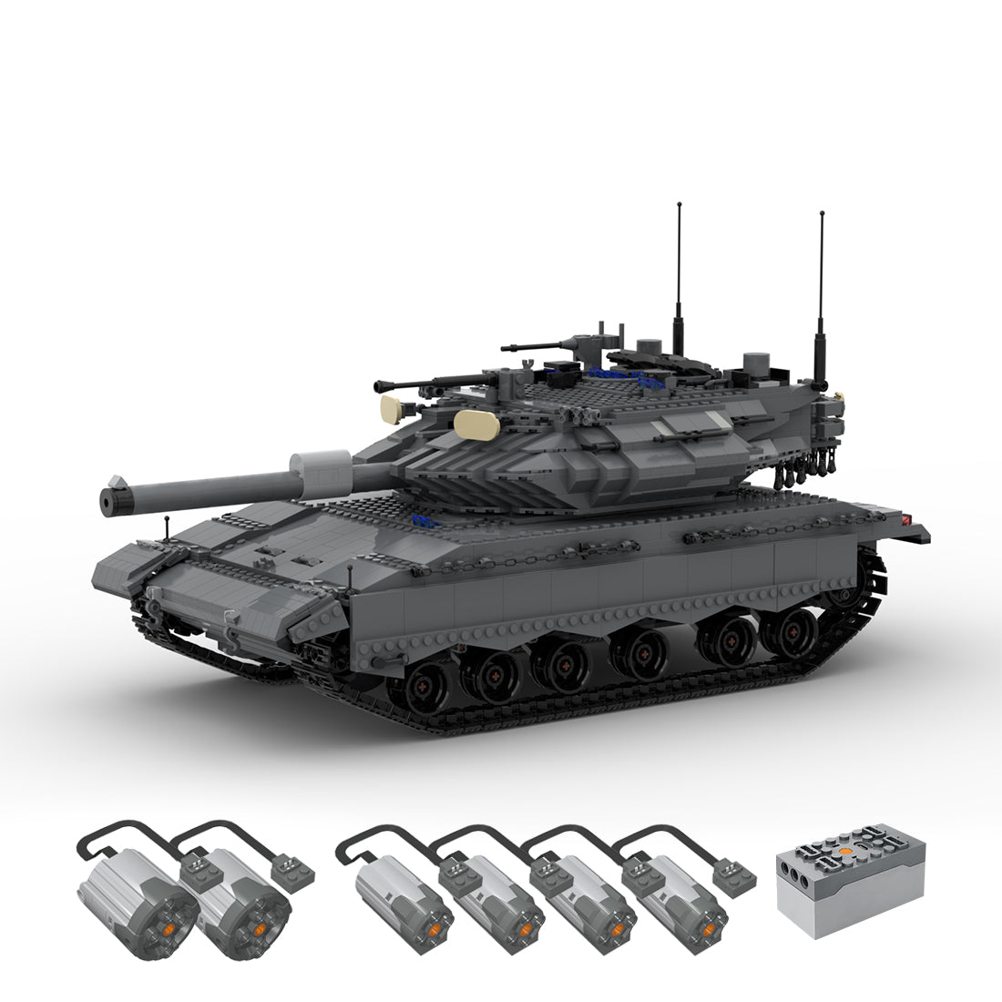 MOC-108688 Merkava Mk4 Tank Dynamic Version | LesDiy