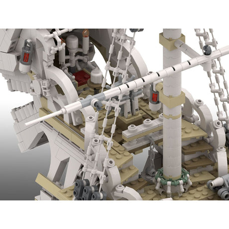 MOC-110420 The Terrifying Charon's Chest Pirate Ship Building Blocks-LesDiy-MOC-