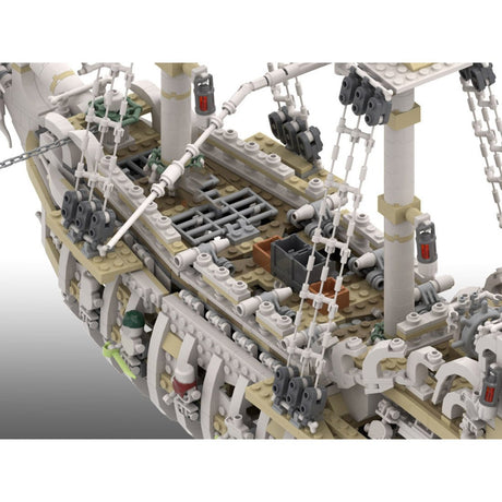 MOC-110420 The Terrifying Charon's Chest Pirate Ship Building Blocks-LesDiy-MOC-