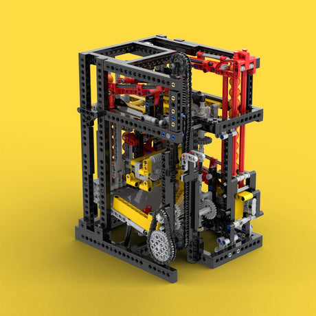 MOC - 111898 Vertical Ball Clock Building Blocks - LesDiy - 