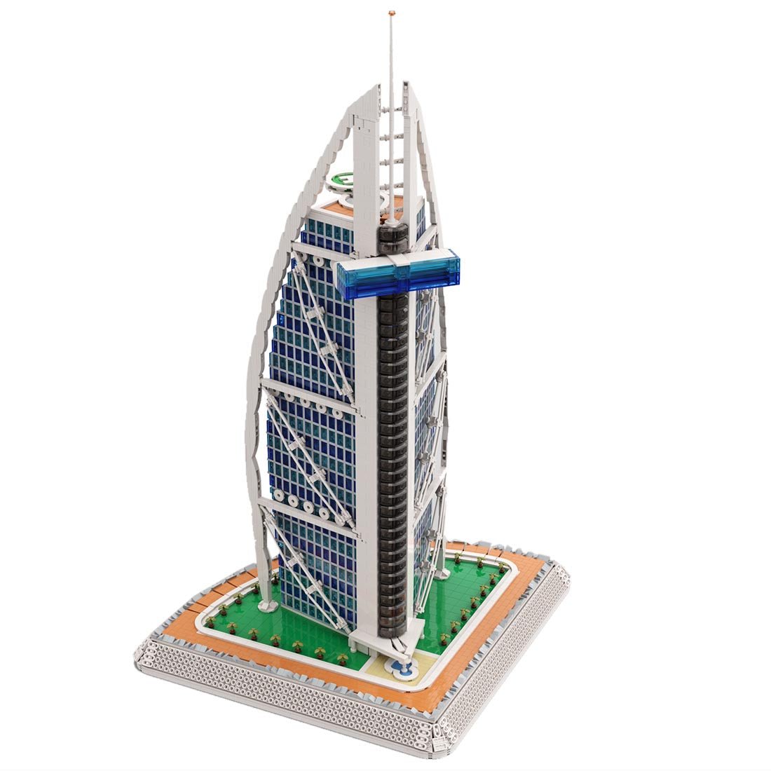 Arab Building Block MOC-113482 Burj Al Arab Building Blocks | LesDiy