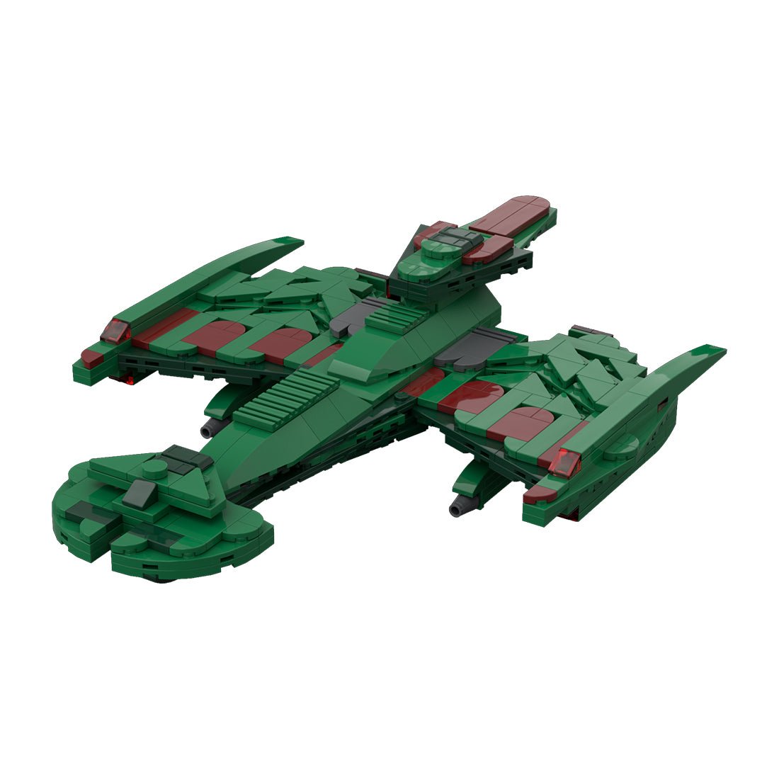 MOC - 115180 Klingon Negh'Var Warship Building Blocks - LesDiy - 