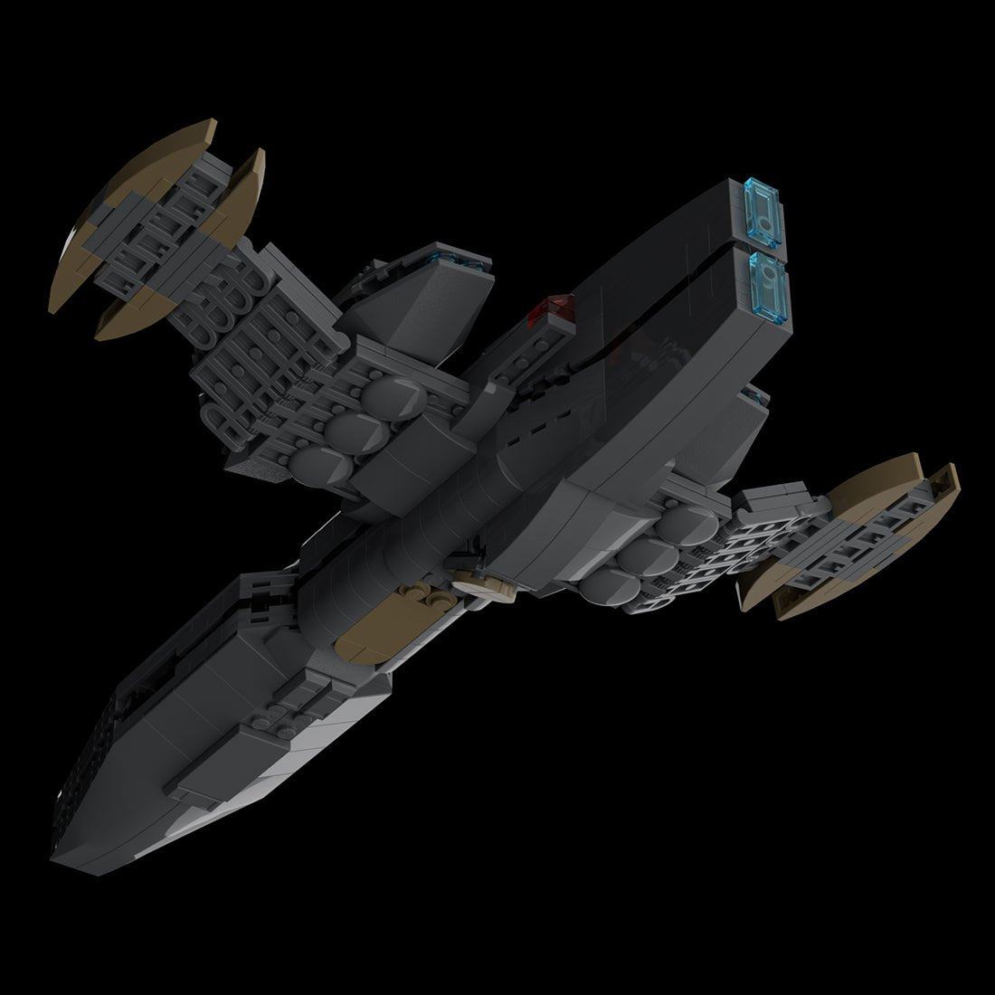 MOC - 115251 Andorian Kumari Class Spaceship Building Blocks - LesDiy - 