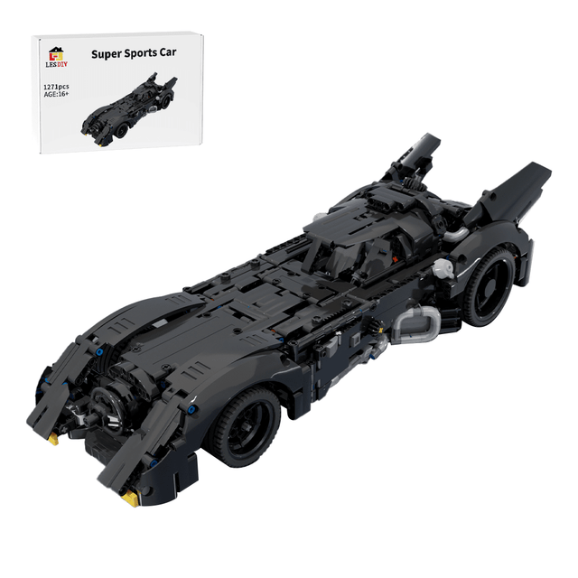 MOC - 115452 1989 Batmobile Super Sports Car - LesDiy - 