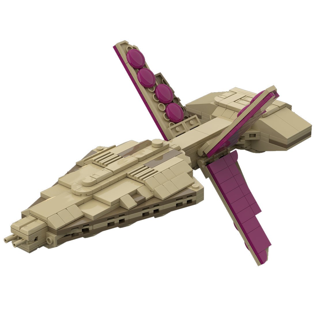 MOC-115594 Talarian Warship Sci-Fi Battleship Model | LesDiy