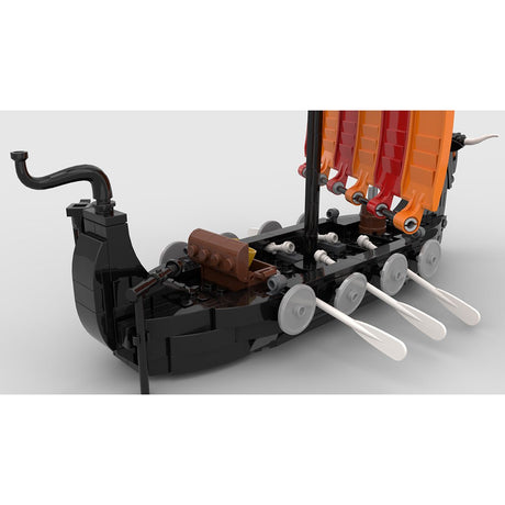 MOC - 116513 Viking Longship Bullhead Building Blocks - LesDiy - Building Blocks