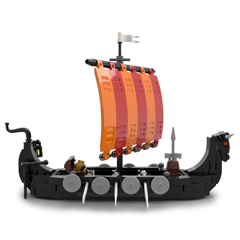 MOC - 116513 Viking Longship Bullhead Building Blocks - LesDiy - Building Blocks