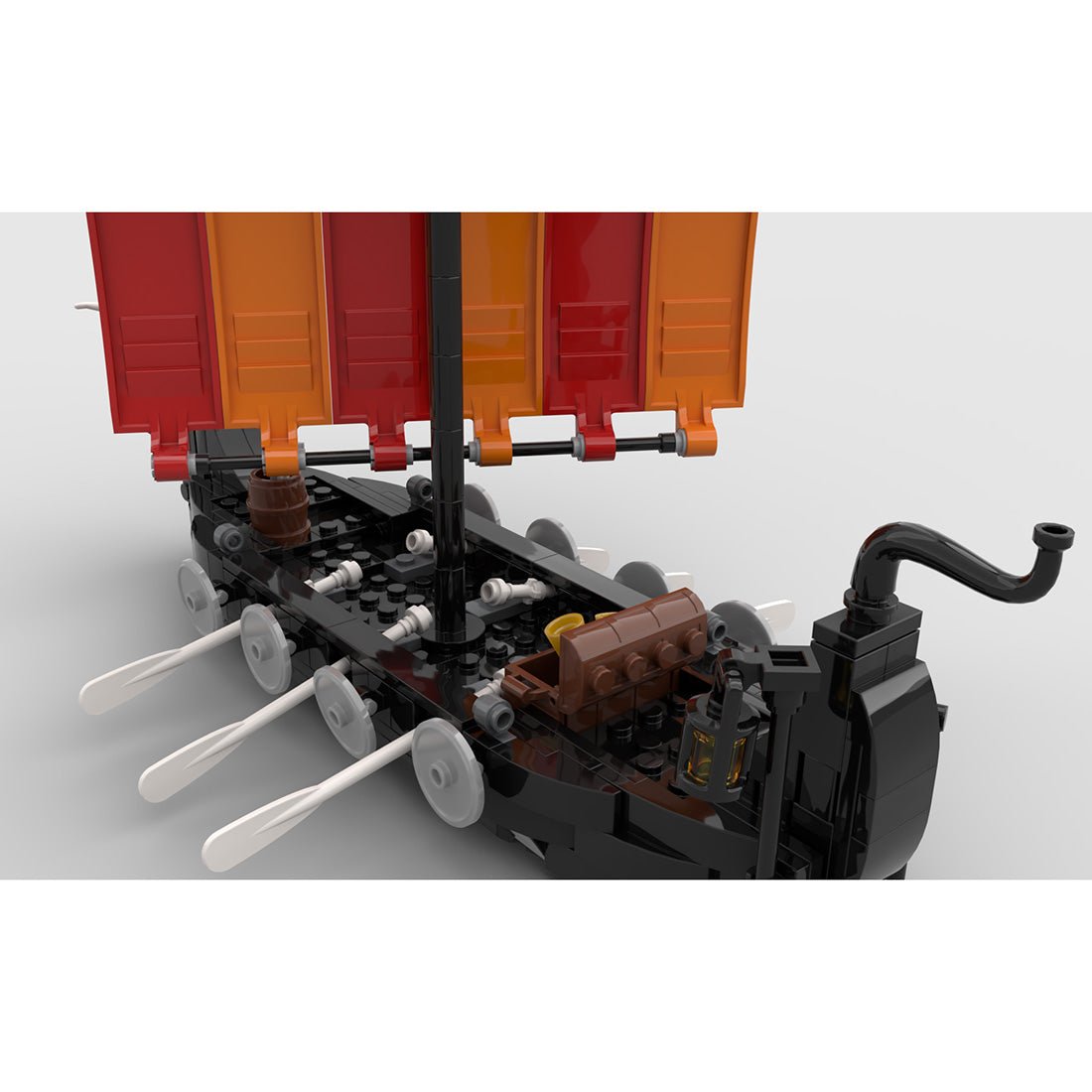 MOC - 116513 Viking Longship Bullhead Building Blocks - LesDiy - Building Blocks
