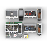 MOC - 117190 Gym & Ice Cream Stand - 10255 Assembly Square Alternative Building Blocks - LesDiy - MOC