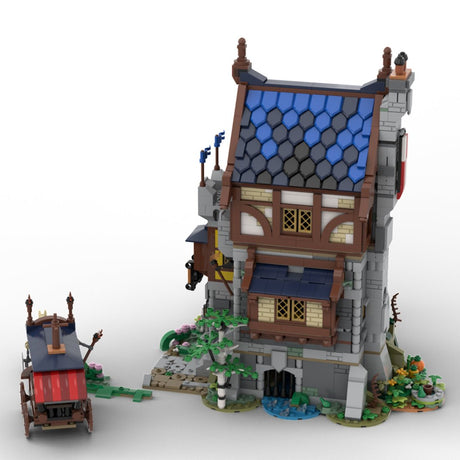 MOC - 118869 Medieval Castle Fortress Model Building Blocks - LesDiy - 