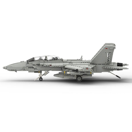 MOC - 119063 Boeing F/A - 18E SUPER HORNET | 1:35 Scale Building Blocks - LesDiy - 
