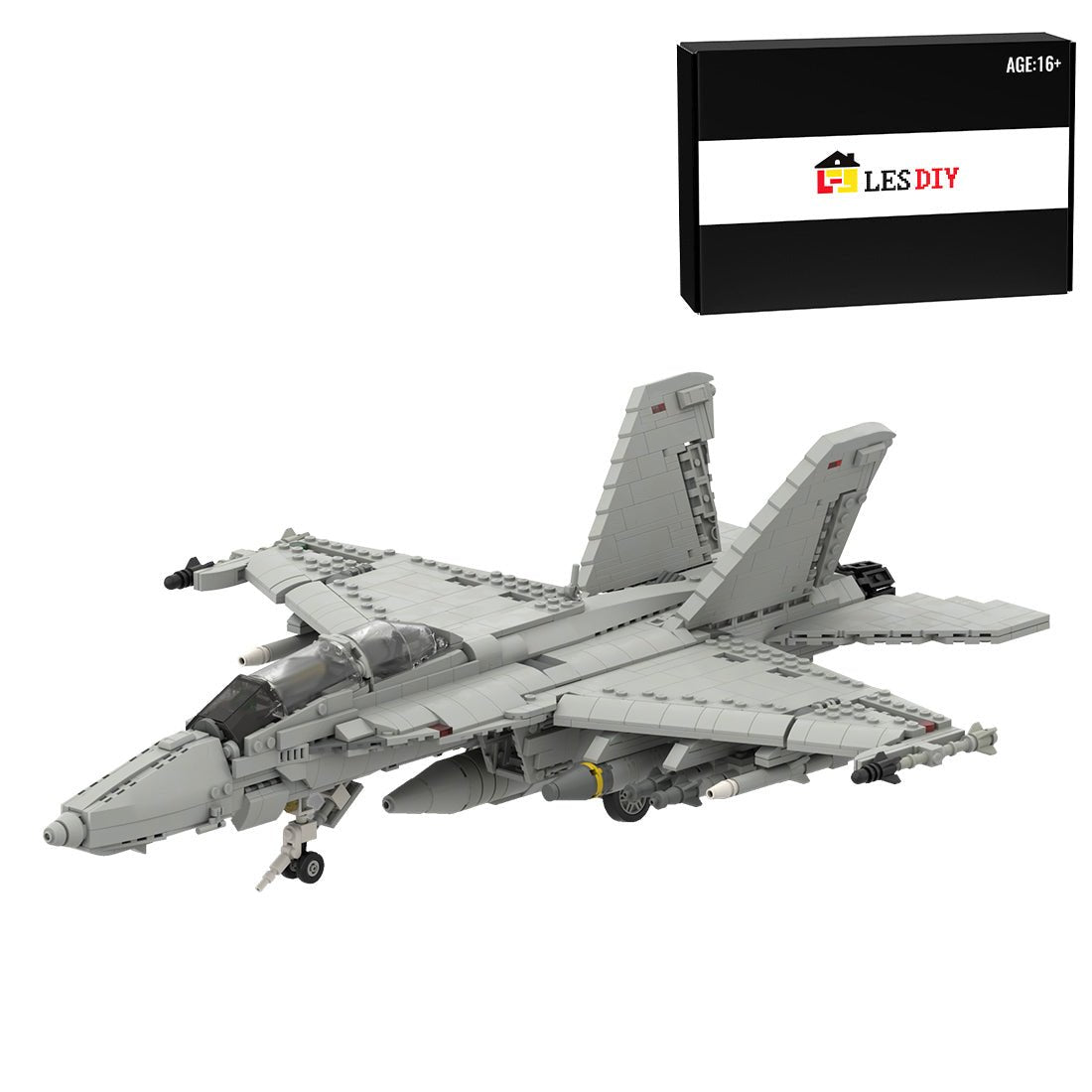 MOC-119063 F/A-18E Super Hornet 1:35 Building Blocks | LesDiy
