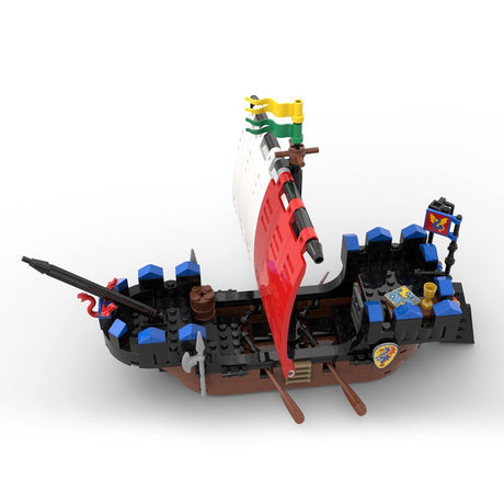 MOC - 119470 Sea Dragon Medieval Battleship Building Blocks - LesDiy - Building Blocks