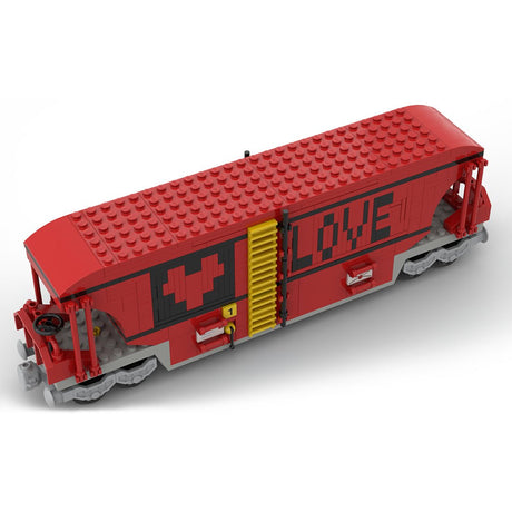 MOC - 120175 Valentine's day secret chest wagon train car Building Blocks - LesDiy - Building Blocks