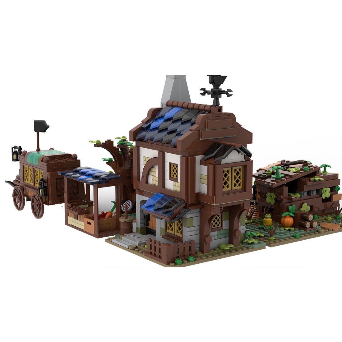 MOC - 120195 Medieval Village Pack Building Blocks - LesDiy - 